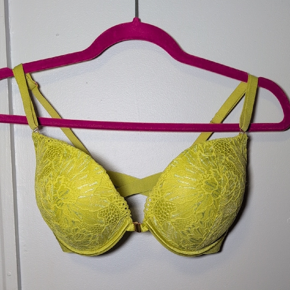 La SENZA Vibrant Lace Bra in Lime